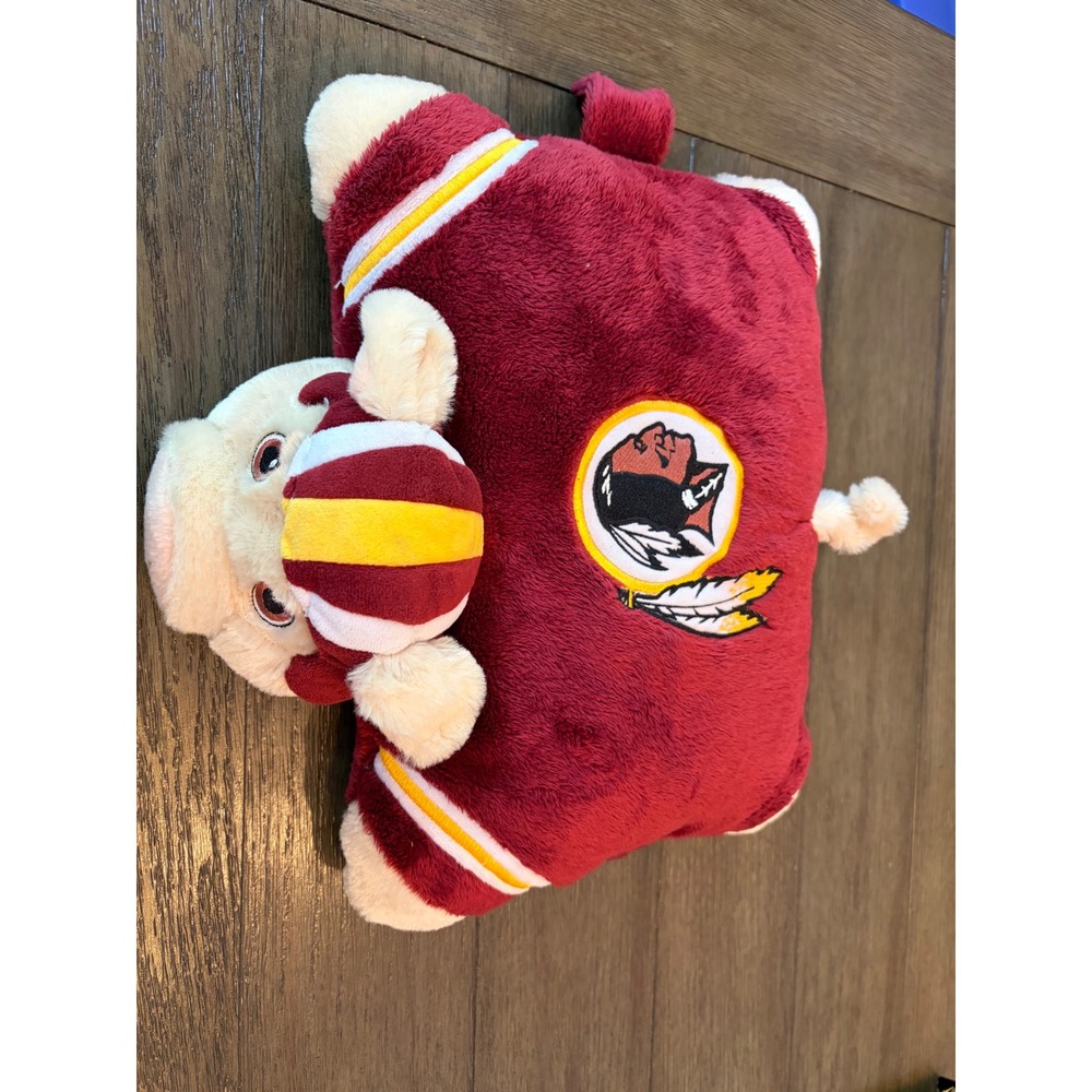 Pillow Pets Washington Redskins Plush Kids Small Pig Mascot Burgundy Yellow Logo